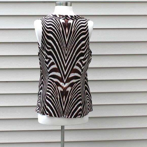 Classiques Entier Women's Sexy Silk Tank Top Animal Print Size M - Picture 4 of 11